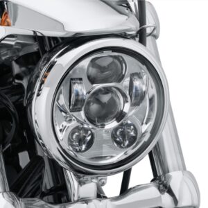 LED Headlight For Harley Davidson (Chrome)