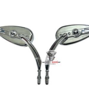 Skull Rearview Mirrors for Harley Davidson